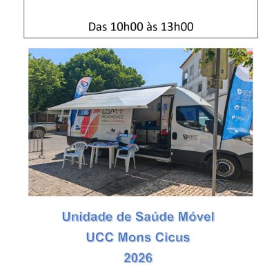Cartaz Unidade Móvel - 5 Maio 2026